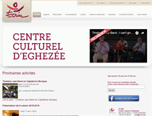 Tablet Screenshot of centrecultureldeghezee.be
